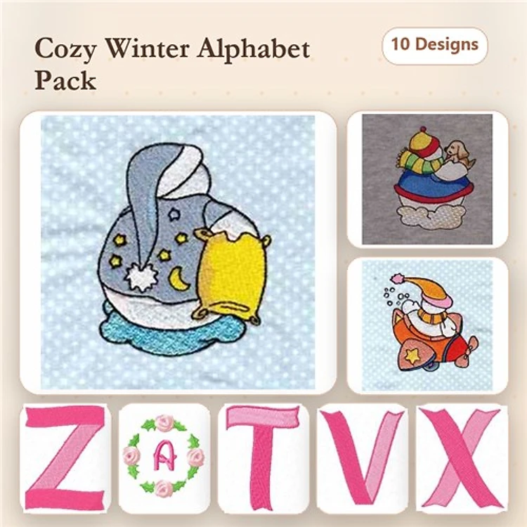 Snowman Embroidery Bundle – Holiday Fun (20 Designs)