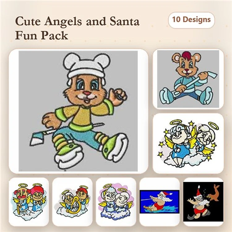 Girl & Dog Embroidery Bundle – Fun Designs (10 Designs)