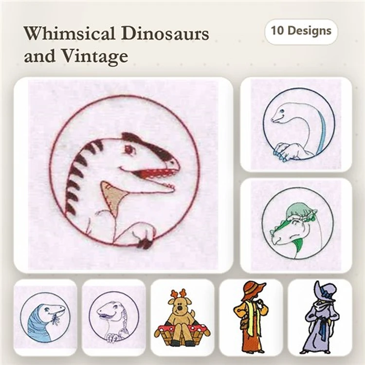 Dog & Beagle Embroidery Bundle – Cute Puppy Designs (10 Designs)