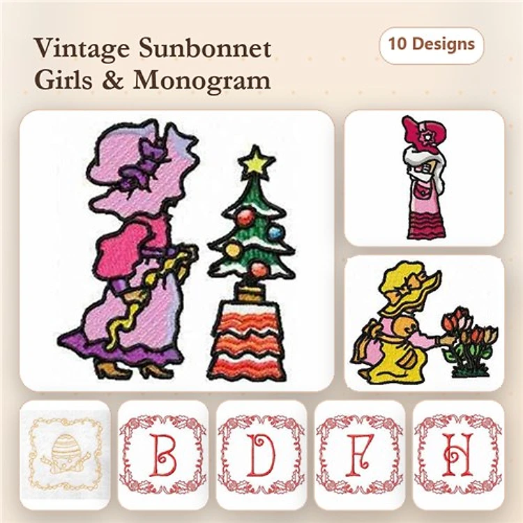 Easter Redwork Quilt Blocks