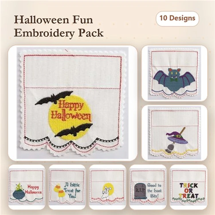 Animal Umbrella Embroidery Bundle – Cute Characters (10 Designs)