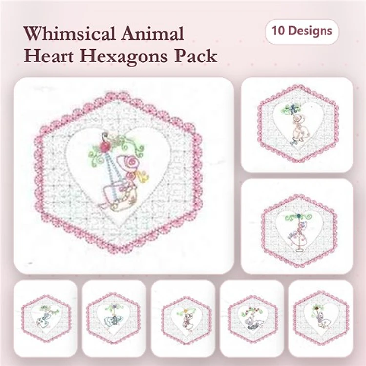 Heart of Elly Sunbonnet Quilt Blocks