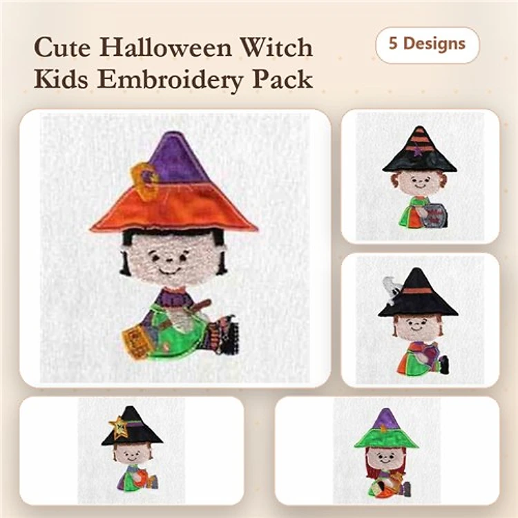 Applique Little Witches