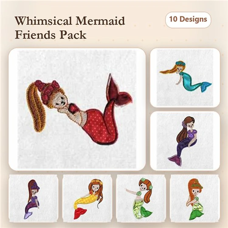 Applique Mermaids 2