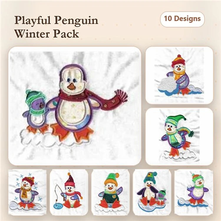 Applique Penguins