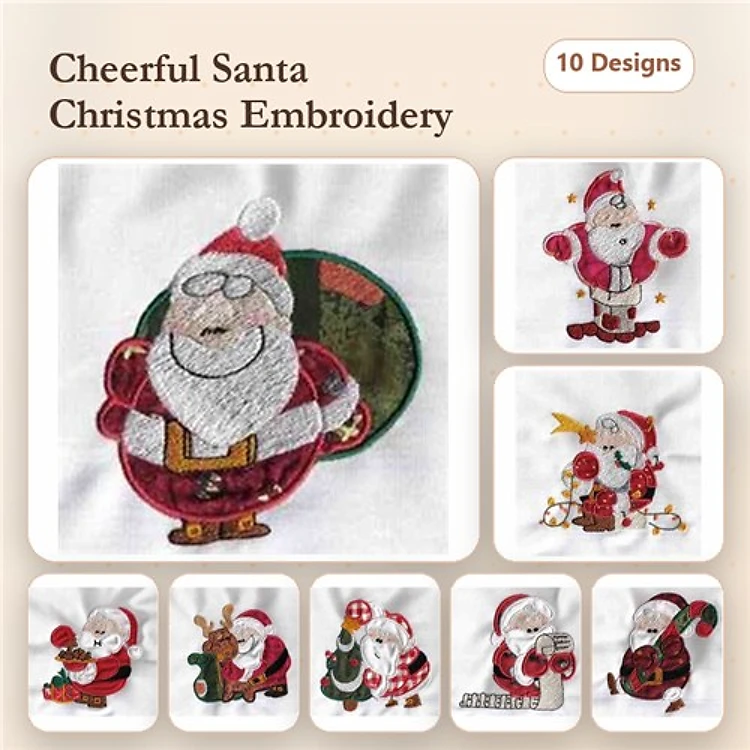 Applique Santas