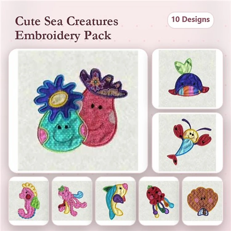 Applique Sea Creatures