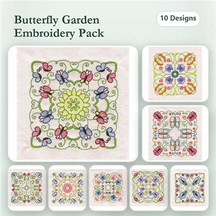 Butterflies and Flowers Blocks