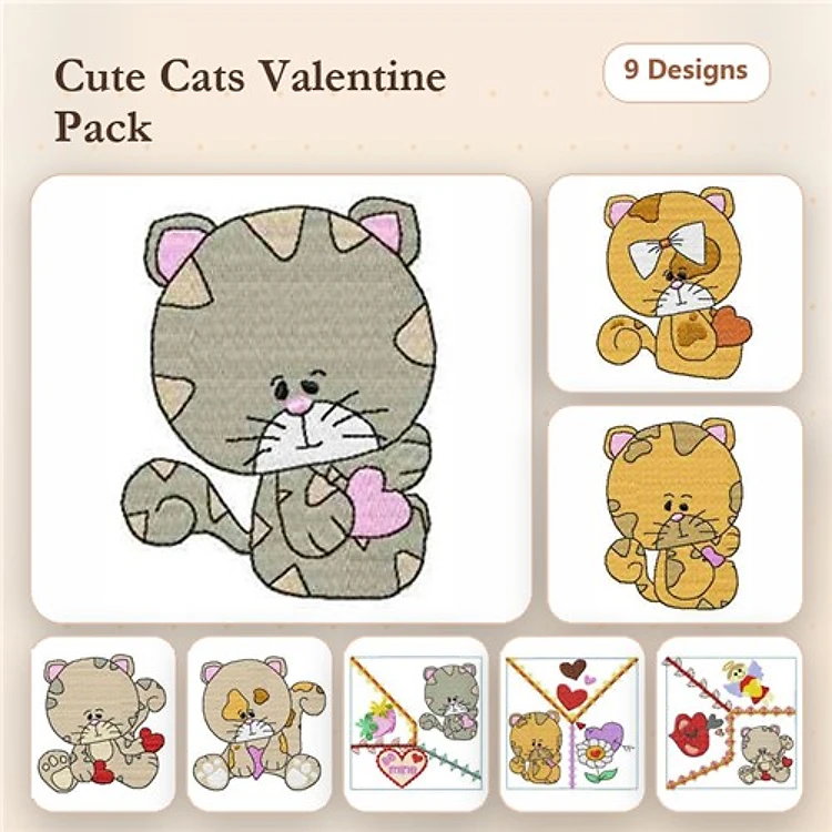 Crazy Love Valentine Kitties
