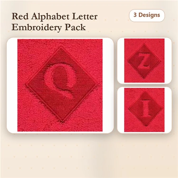 Embossed Alphabet