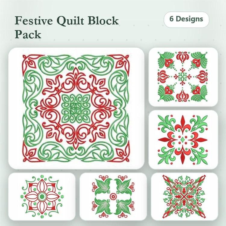 Christmas Quilt Bocks
