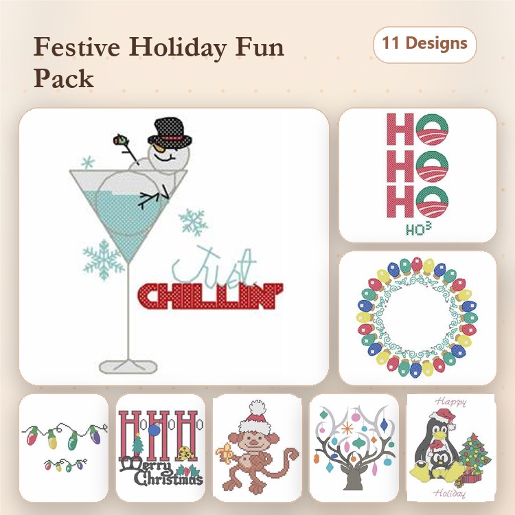 Christmas Holiday Cross Stitch