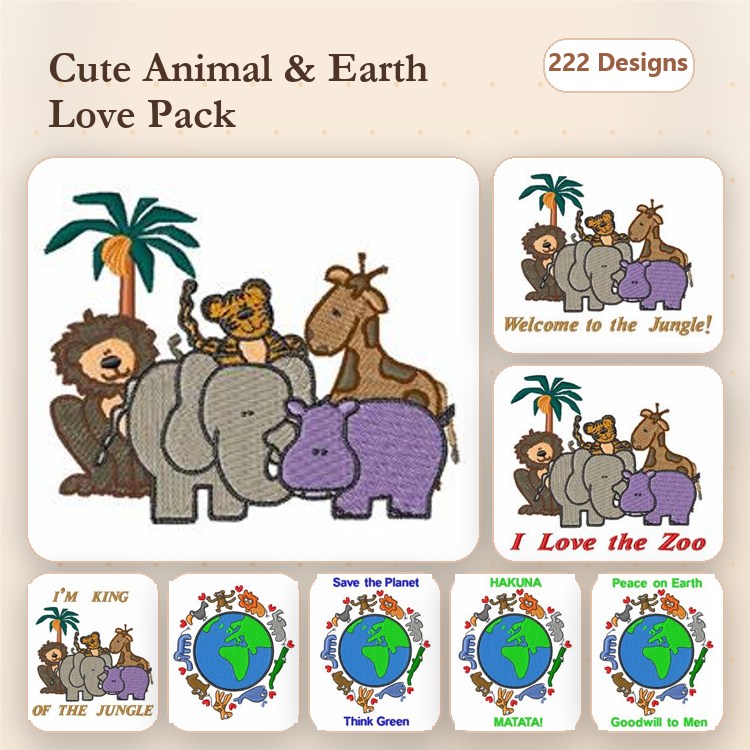 Beagle, Cat, Bunny & Owl Embroidery Bundle – Fun Animal Designs (227 Designs)