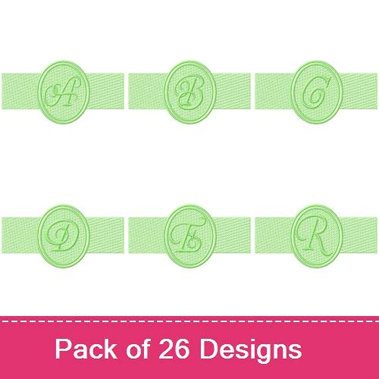 Applique Monogram Letters Embroidery Designs Bundle – Monogram A, Monogram B, Monogram C & More (26 Designs)