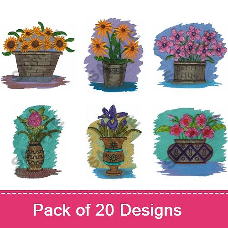 FLORAL POTTERY I