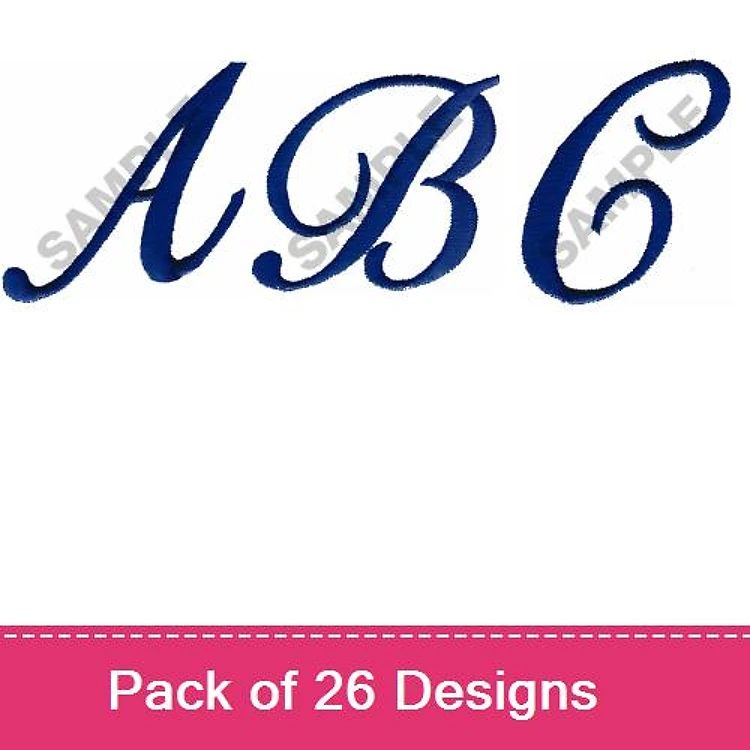 Floral Alphabet Letters Embroidery Designs Bundle – Floral A, Floral B, Floral C & More (26 Designs)