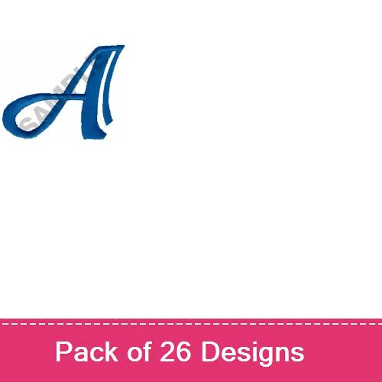 Monogram Letters Embroidery Designs Bundle – Letter A & More (26 Designs)