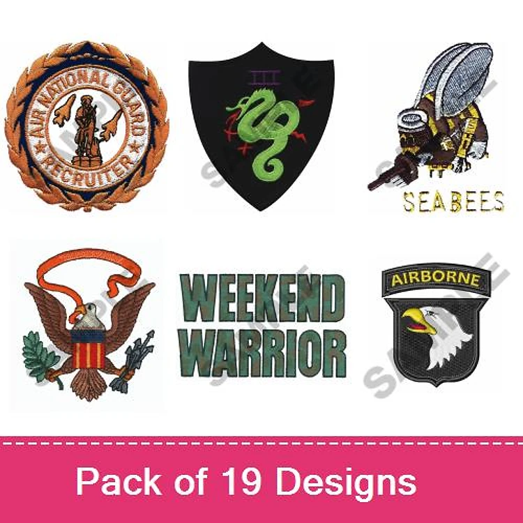 Insignias Military Text And Shapes
