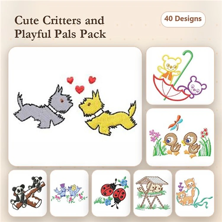 Teddy Bear & Couple Embroidery Bundle – Cute Designs (40 Designs)