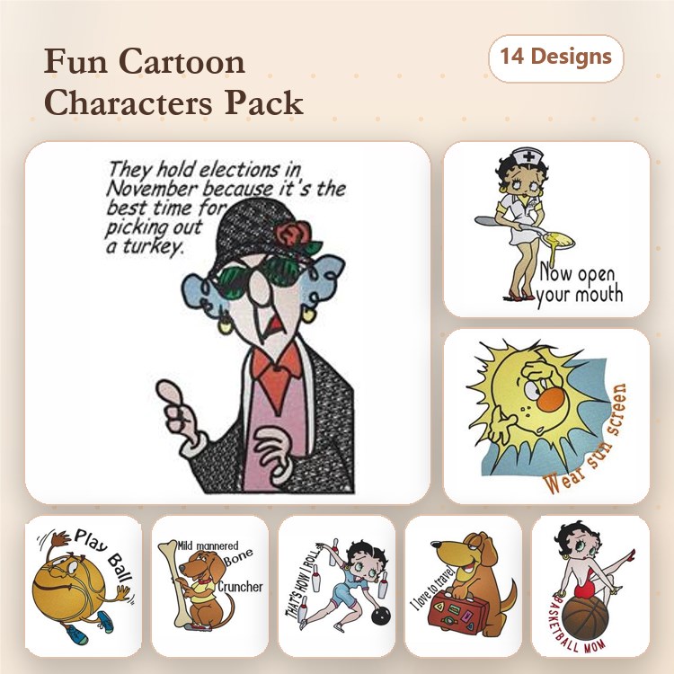 Medical & Fun Embroidery Bundle – Health and Humor (16 Designs)