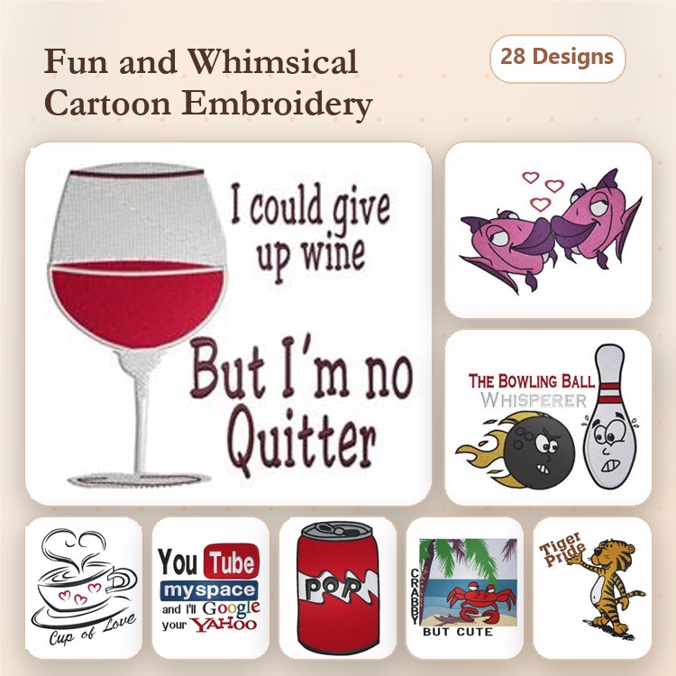 Celebration Embroidery Bundle – Fun Designs (31 Designs)