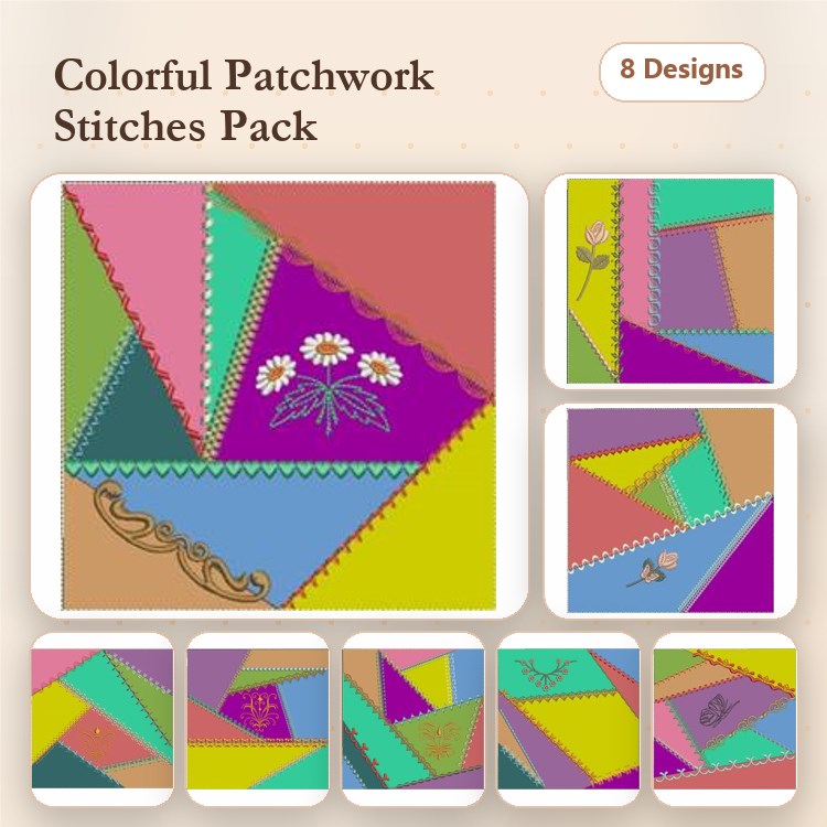 ITH Crazy Quilt Blocks