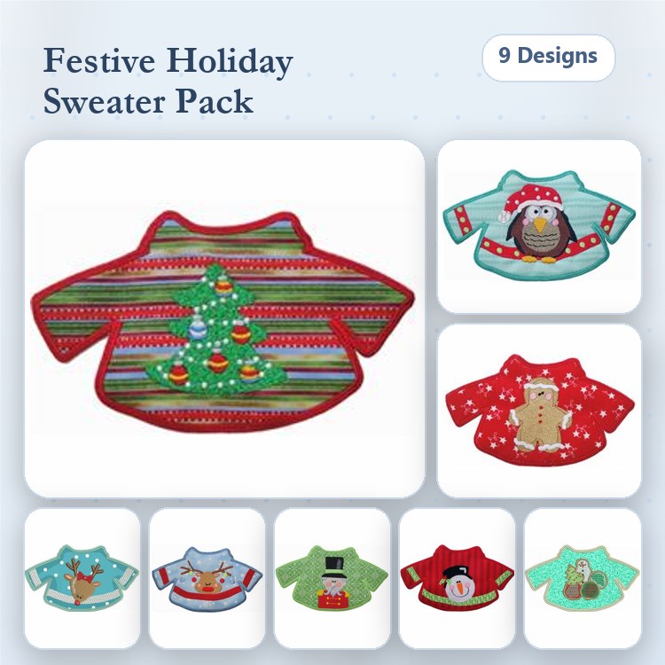 Ugly Christmas Sweaters Appliques