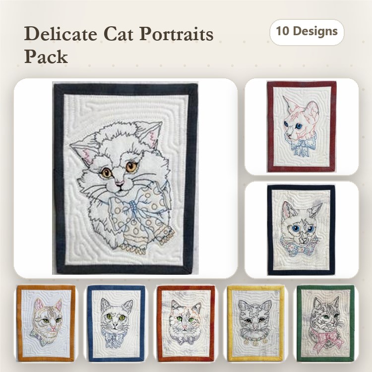 Elegant Cat Mug Rugs