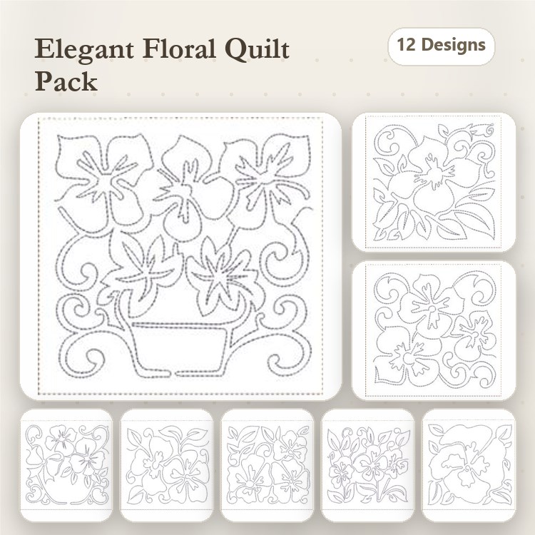 ITH Pansey Quilt Blocks