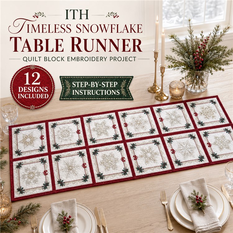 ITH Snowflake Quilt Blocks