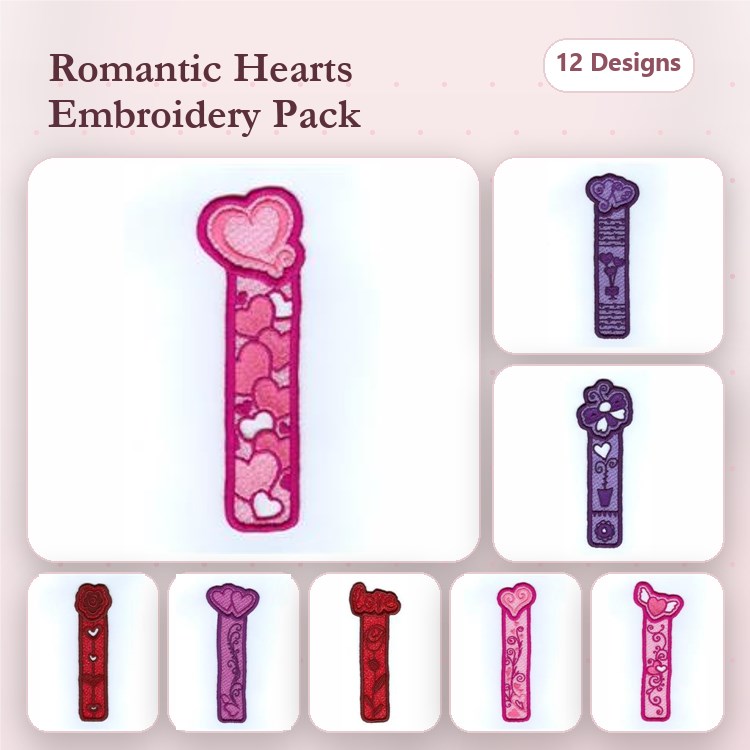 Lace Valentine Bookmarks