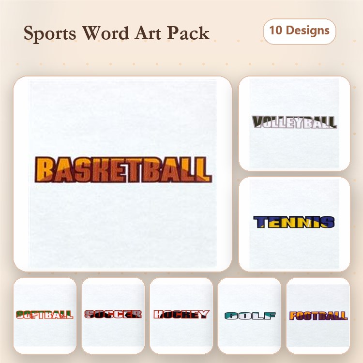 Sports Names Applique