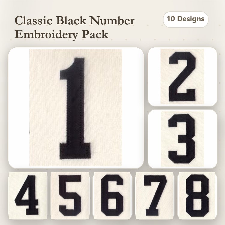 Applique Numbers