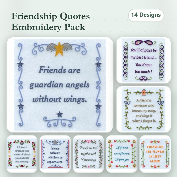 Friendship Sayings Design Pack