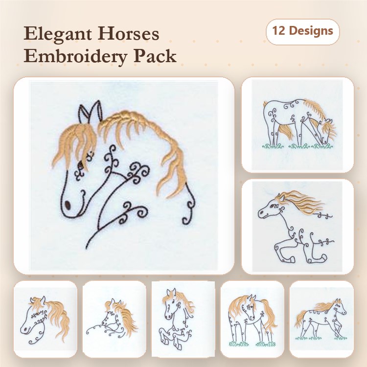 Swirly Horses