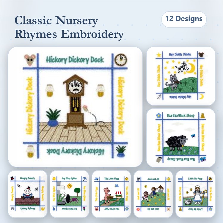 Nursery Rhyme Quilt Squares