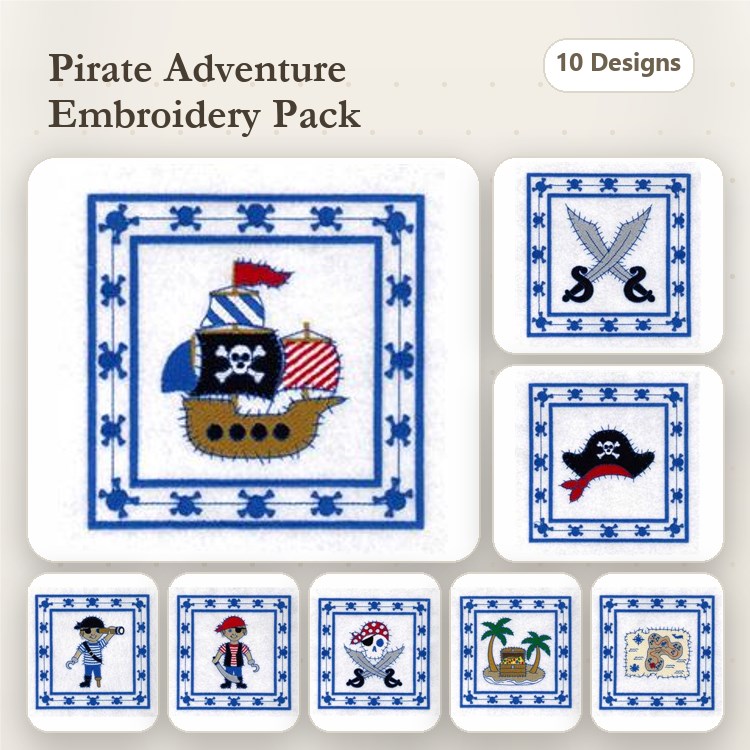 Pirate Quilt Squares