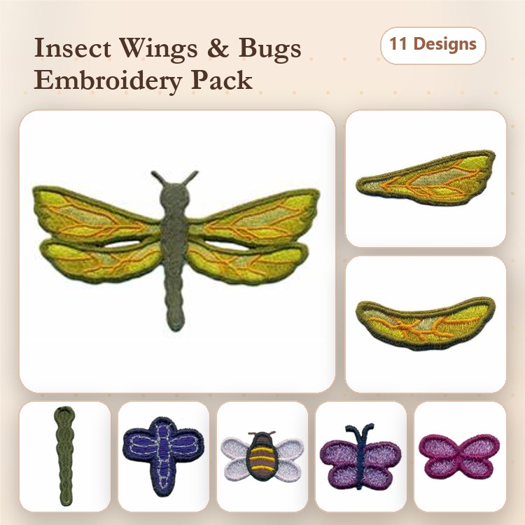 3D Dragonfly and Mini Bugs