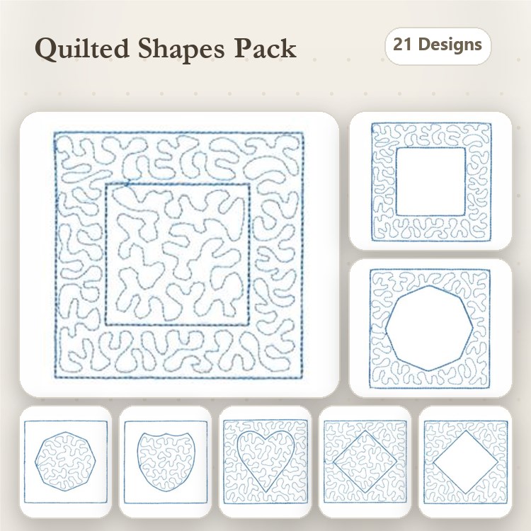Quilt Stippling Shapes