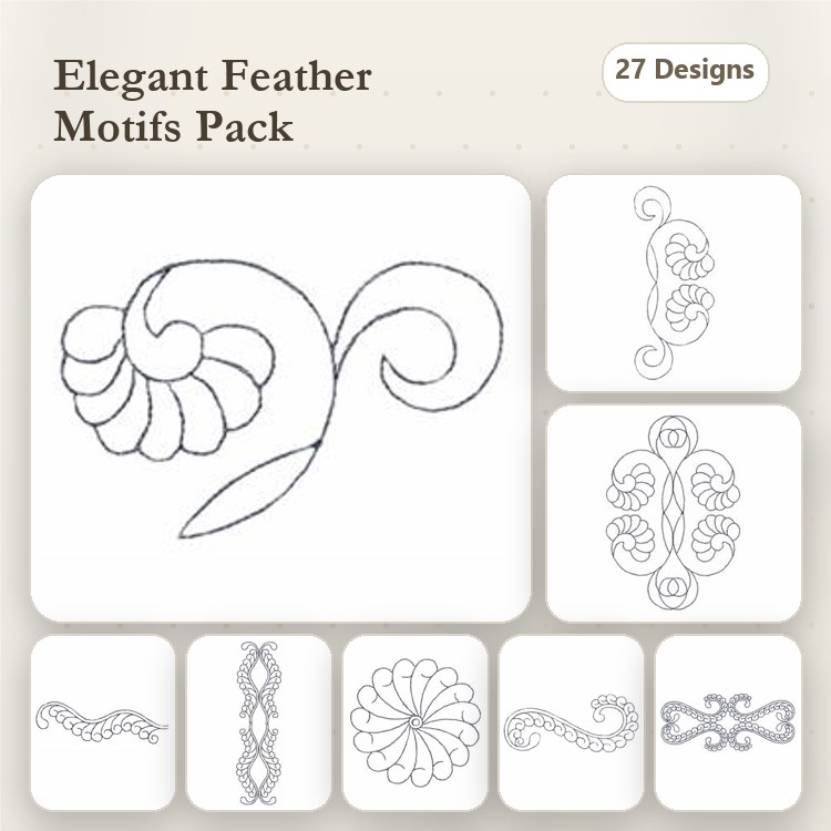 Quilting Feathers 1