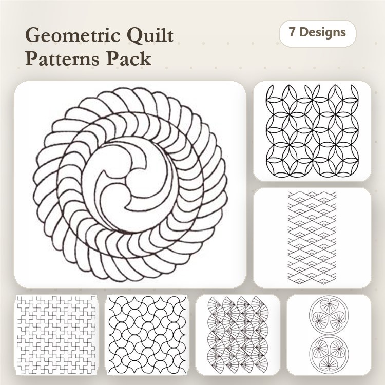 Swirly Sashiko