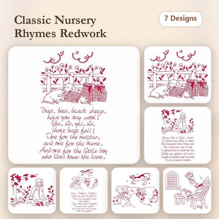 Little Red Riding Hood Embroidery Bundle – Fairy Tale Designs (7 Designs)