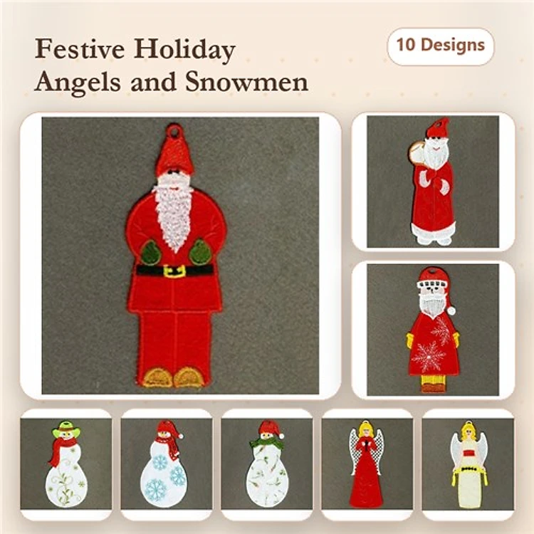 FSL Applique Christmas Bookmarks