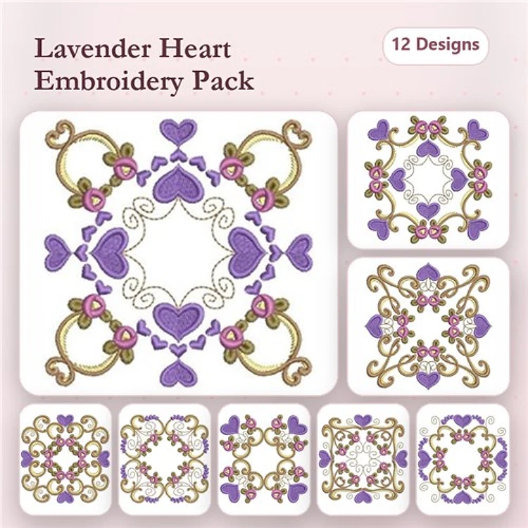 Rose Heart Blocks