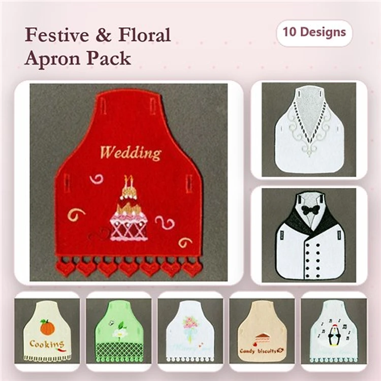 FSL Applique Bottle Aprons