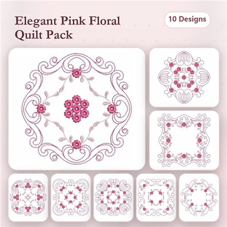 Simple Floral Quilt
