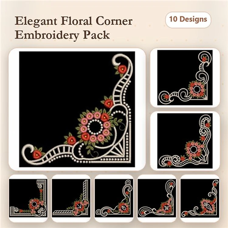 Elegant Rose Corners
