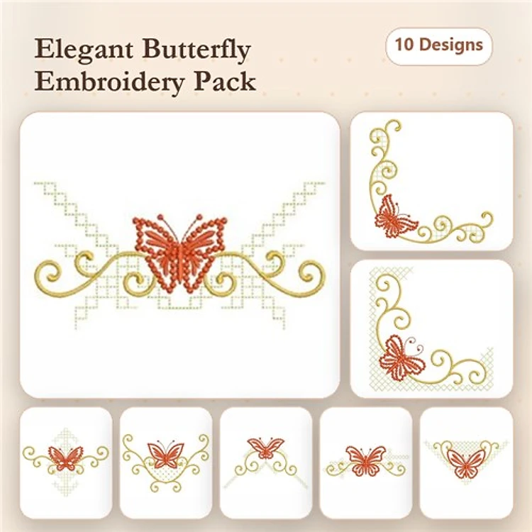 Heirloom Candlewicking Butterflies