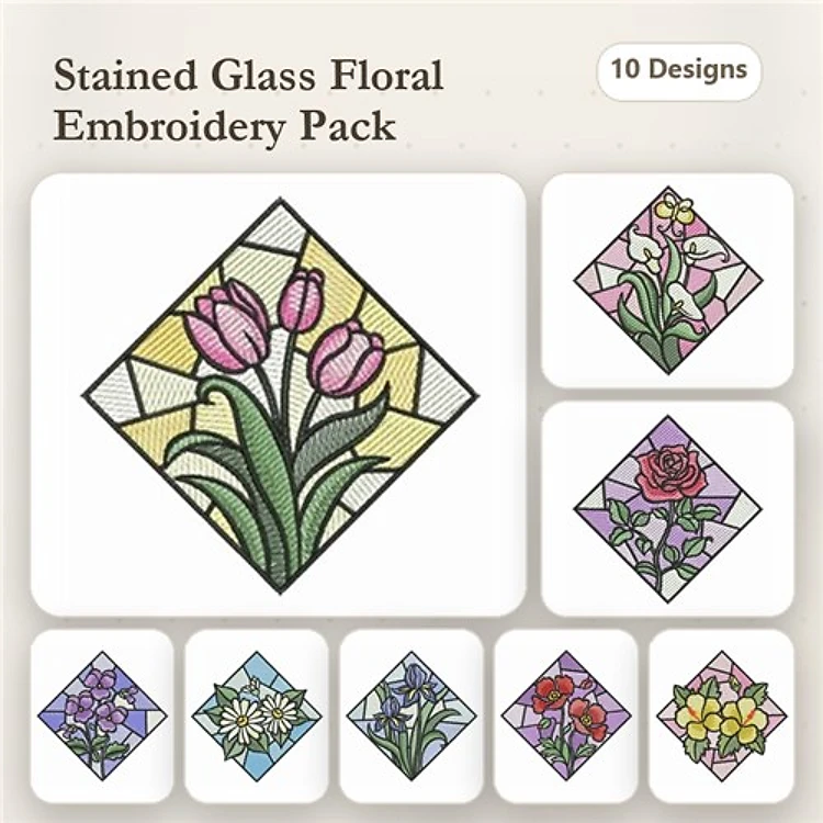 Stained Glass Flowers
