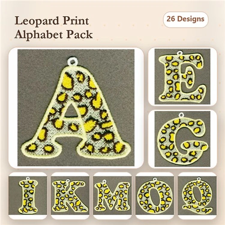 FSL Leopard Skin Alphabets